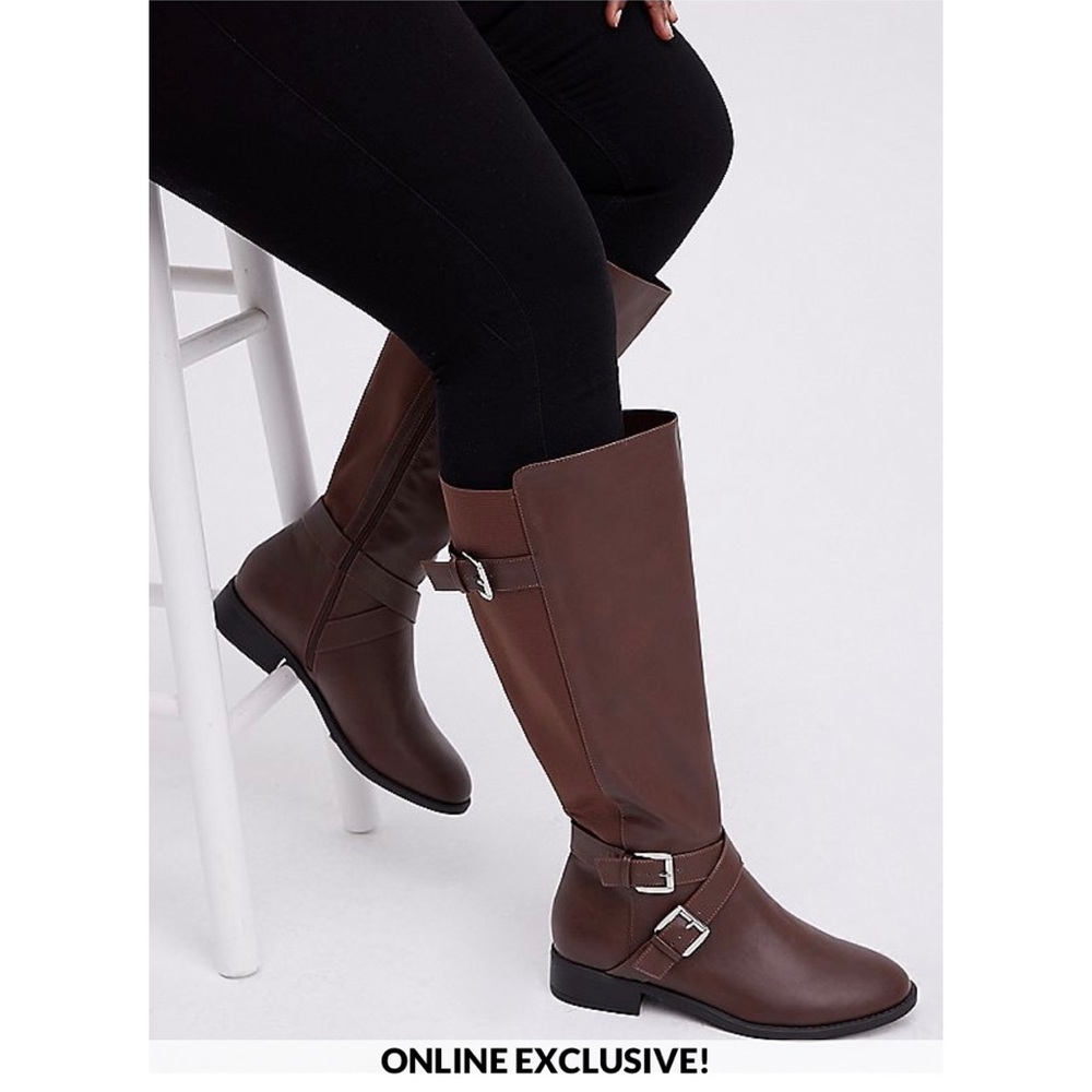 Extra wide calf’s torrid boots.